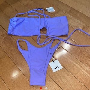 Alt Swim Purple Brenda Multiwear Bikini Small